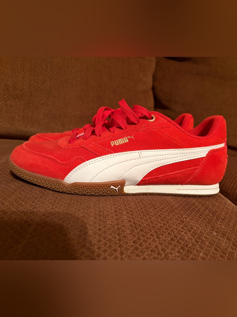 Puma Women’s Bella Donna Suede Red Sneaker